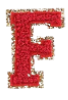 Letter Patches: Red