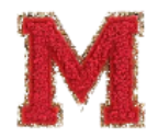 Letter Patches: Red