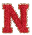 Letter Patches: Red