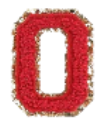 Letter Patches: Red