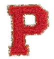 Letter Patches: Red