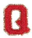 Letter Patches: Red