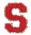 Letter Patches: Red