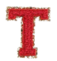Letter Patches: Red