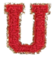 Letter Patches: Red