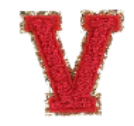 Letter Patches: Red