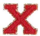 Letter Patches: Red
