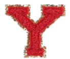 Letter Patches: Red