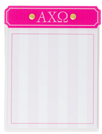 Acrylic Greek Notepad