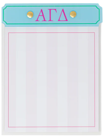 Acrylic Greek Notepad
