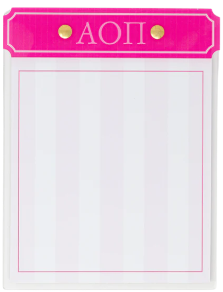 Acrylic Greek Notepad
