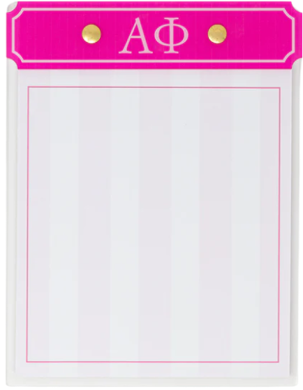 Acrylic Greek Notepad