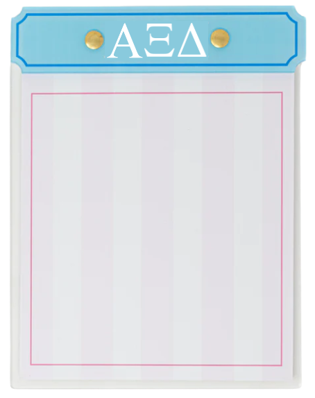 Acrylic Greek Notepad