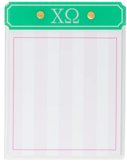 Acrylic Greek Notepad