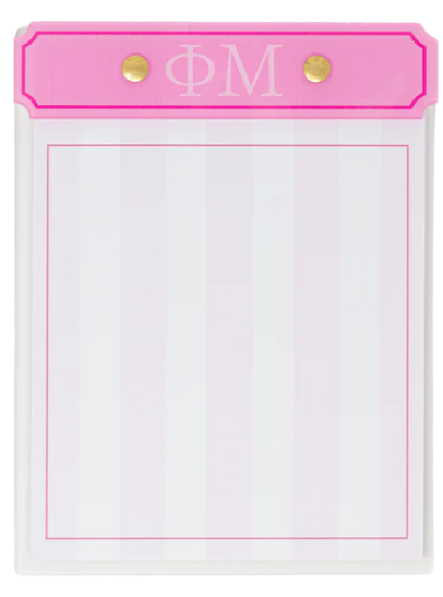 Acrylic Greek Notepad