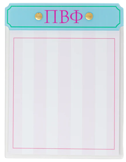 Acrylic Greek Notepad