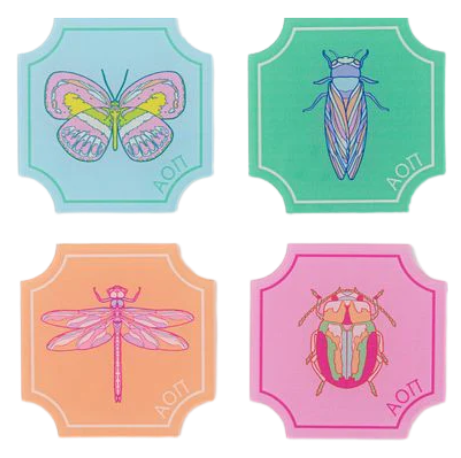 Sorority Flutter Coasters