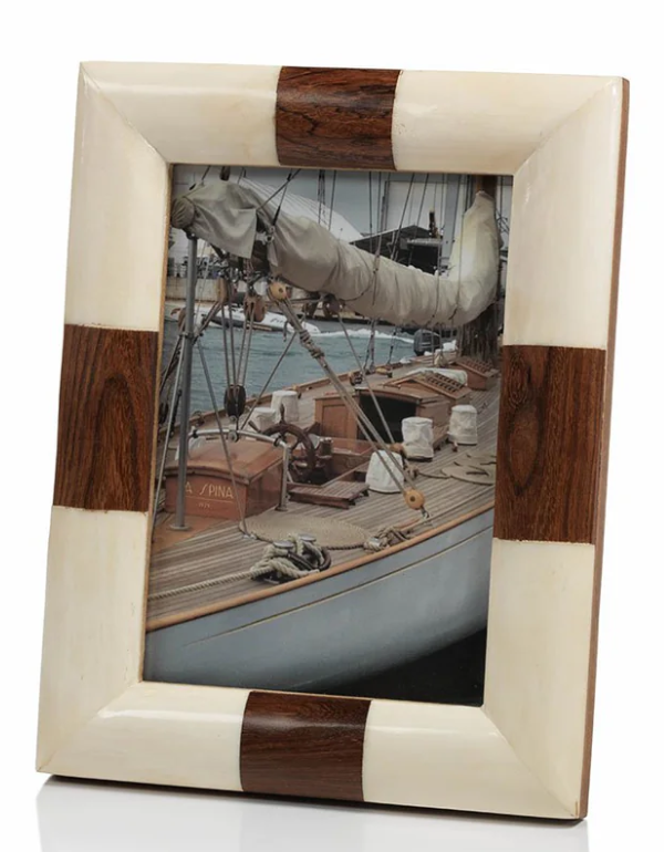 Kenya White Bone Inlay Photo Frame