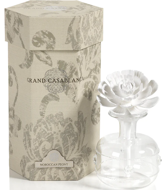 Zodax Grand Casablanca Porcelain Diffuser-Moroccan Peony