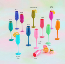 Load image into Gallery viewer, Glitterville Sugar Plum Champagne Flute
