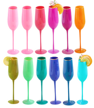 Load image into Gallery viewer, Glitterville Sugar Plum Champagne Flute
