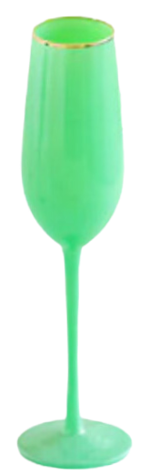 Glitterville Sugar Plum Champagne Flute