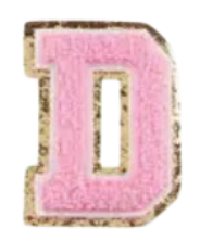 Letter Patches: Baby Pink