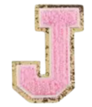 Letter Patches: Baby Pink