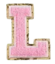 Load image into Gallery viewer, Letter Patches: Baby Pink
