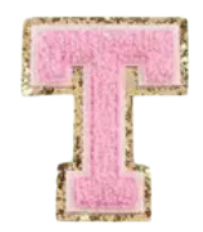 Letter Patches: Baby Pink