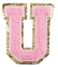 Letter Patches: Baby Pink