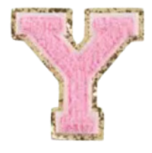 Letter Patches: Baby Pink