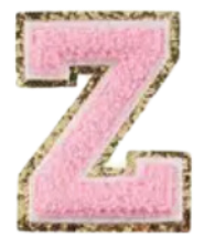 Letter Patches: Baby Pink