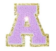 Letter Patches: Lavender