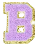 Letter Patches: Lavender