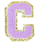 Letter Patches: Lavender