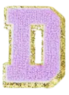 Letter Patches: Lavender