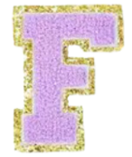 Letter Patches: Lavender
