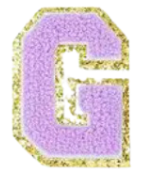 Letter Patches: Lavender