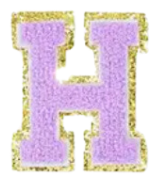 Letter Patches: Lavender