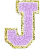 Letter Patches: Lavender