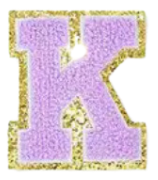 Letter Patches: Lavender