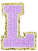 Letter Patches: Lavender