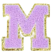 Letter Patches: Lavender