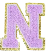 Letter Patches: Lavender