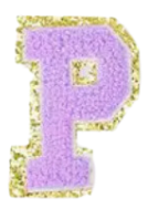 Letter Patches: Lavender