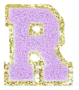 Letter Patches: Lavender