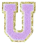 Letter Patches: Lavender
