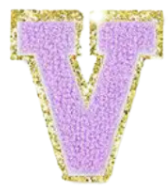 Letter Patches: Lavender