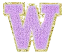 Letter Patches: Lavender